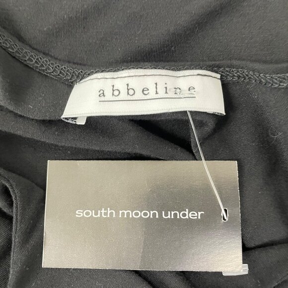 Black Abbelline Sleeveless Ruched Midi Dress For Women Szize S-New - Picture 6 of 9